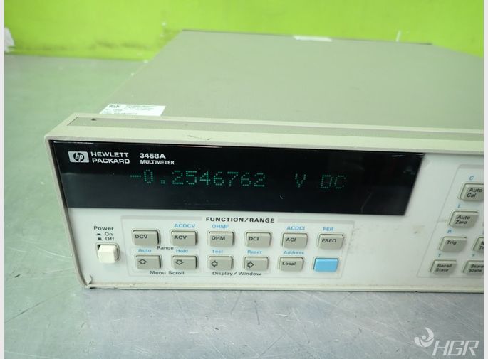 Used Hewlett Packard 3458a Multimeter, Powers On, No Other Tests...