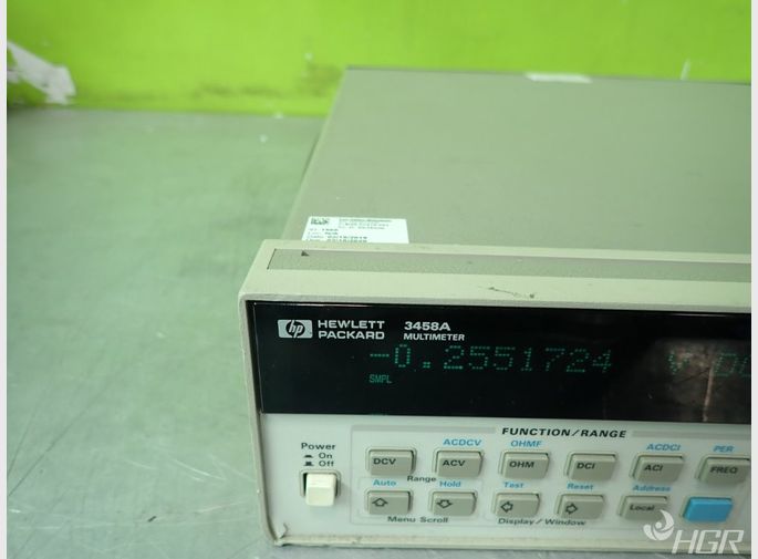 Used Hewlett Packard 3458a Multimeter, Powers On, No Other Tests...