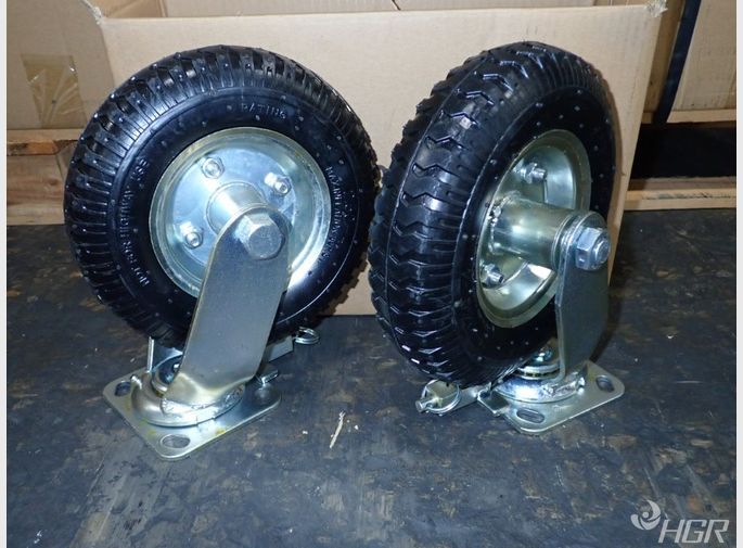  8 Pneumatic Swivel Caster Set Wlock