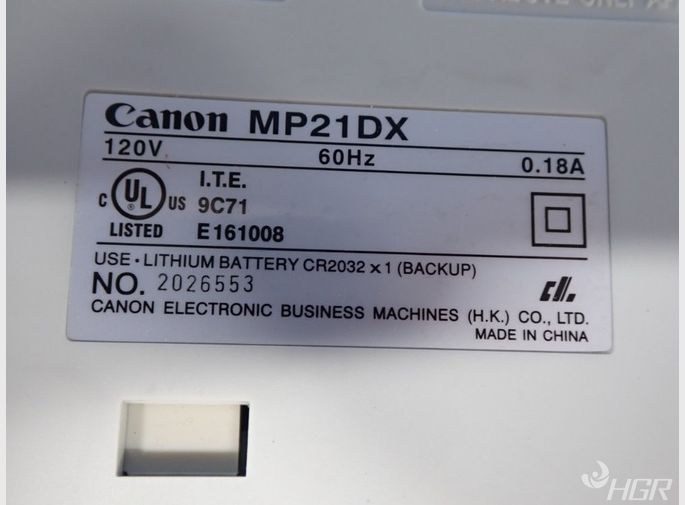 Canon Printing Calculator