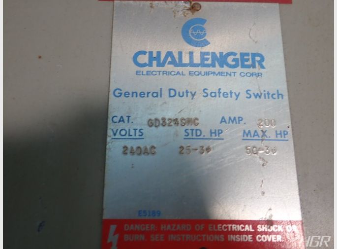 Challenger Non Fusible Disconnect