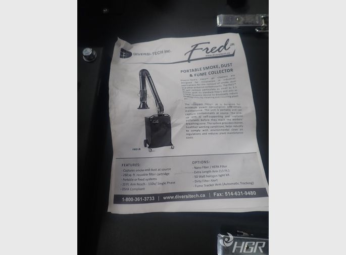 Used Diversitech Diversitech Fred Jr Fume Extractor HGR Industrial...