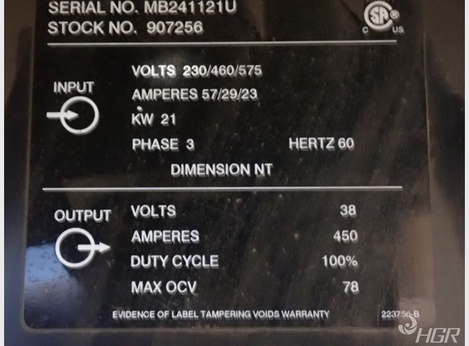 Miller Miller Dimension Nt450 Welder