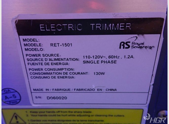 Royal Sovereign Electric Trimmer