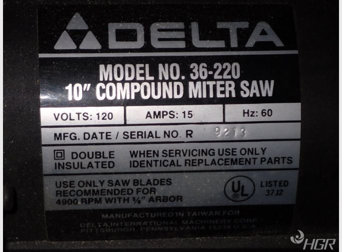 Delta 10 Compound Miter Saw