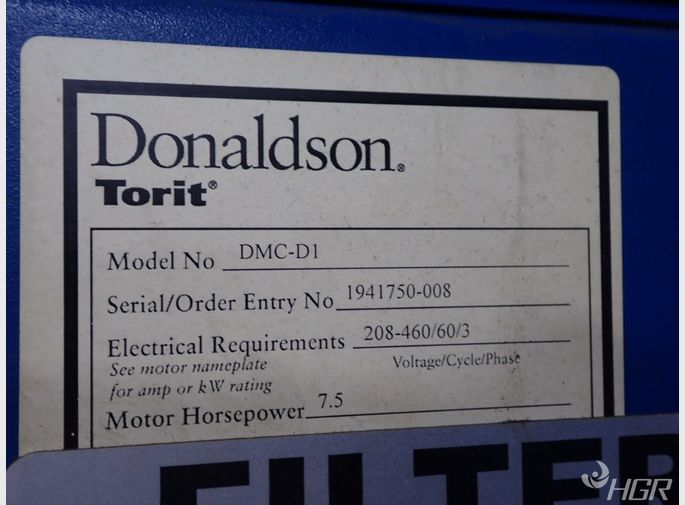 Donaldson Torit Donaldson Torit Dmcd1 Dust Collector
