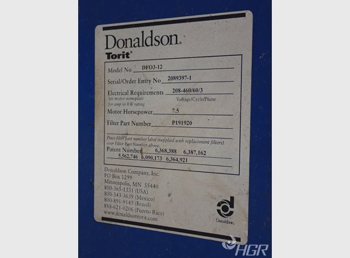 Torit Donaldson Torit Donaldson Df0312 Dust Collector