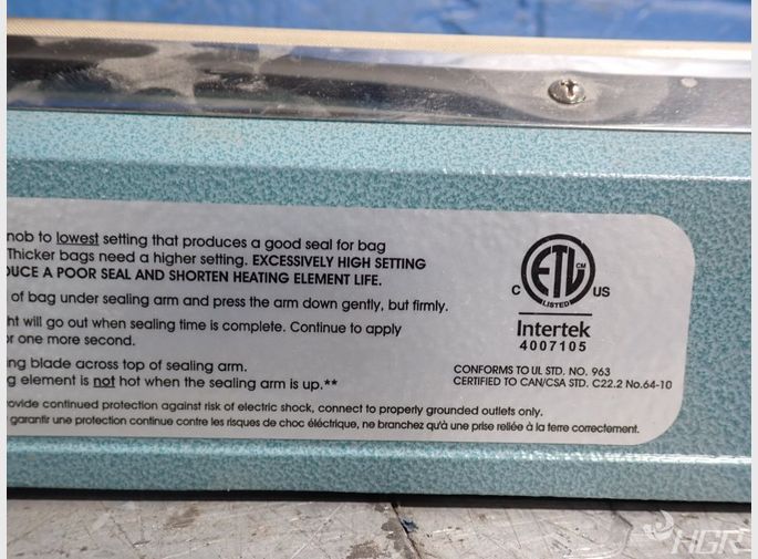 Uline Manual Impulse Sealer