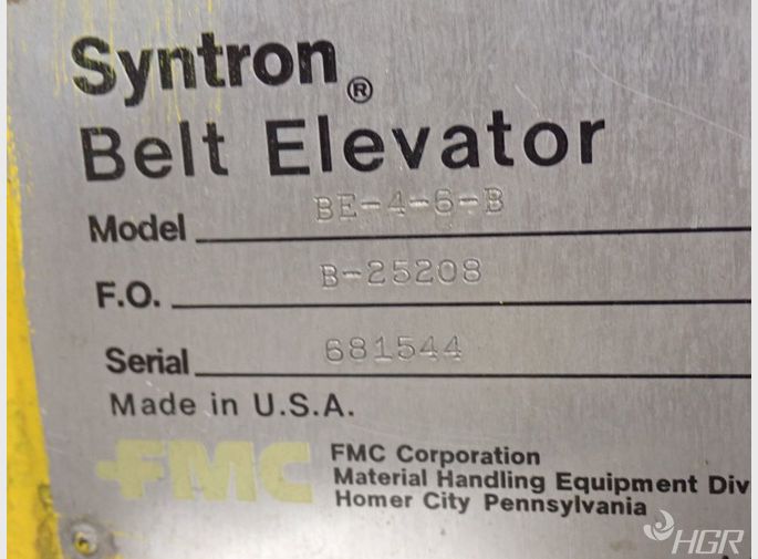 Fmc Syntron Fmc Syntron Bb46b Elevator Hopper