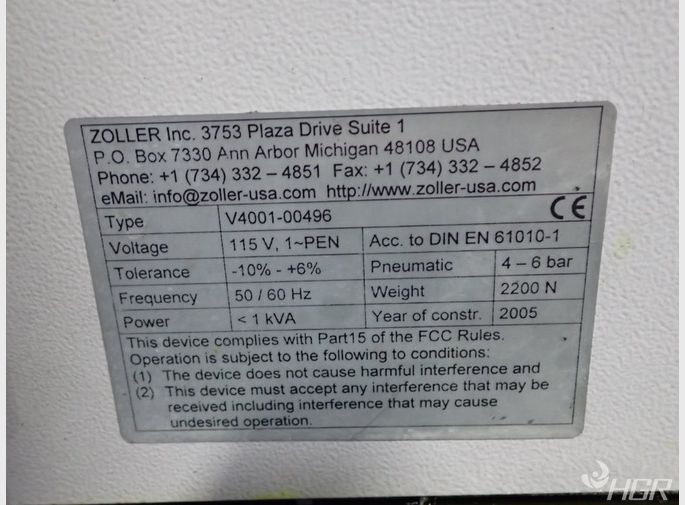 Zoller Precision Presetting