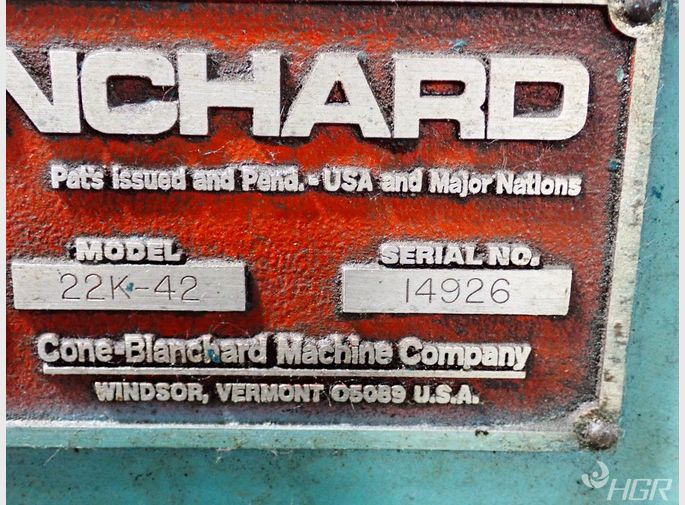 Blanchard Rotary Surface Grinder
