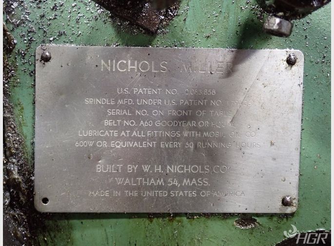 Nichols Horizontal Mill