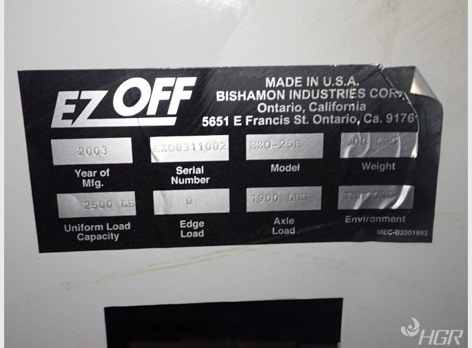 Bishamon Liftturn Table Off Loader