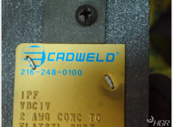 Cadwald Exothermic Welded Connection