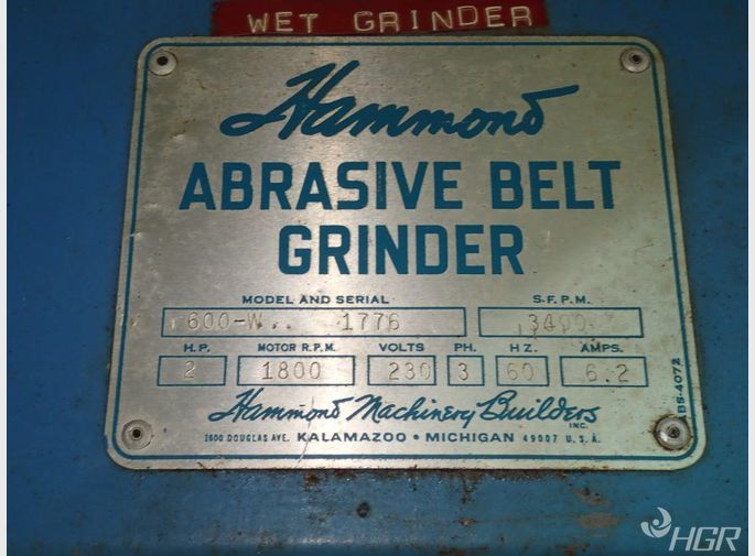 Hammond Abrasive Belt Sander  Grinder