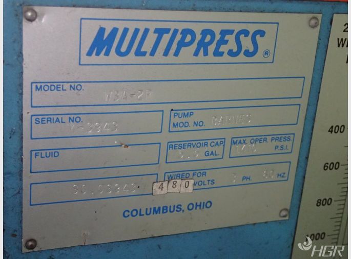 Denisonmultipress Portable Hydraulic Press