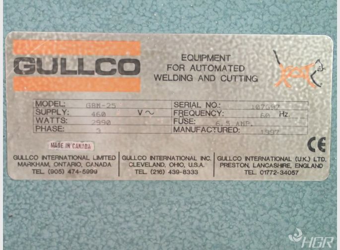 Gullco Plate Beveling Machine