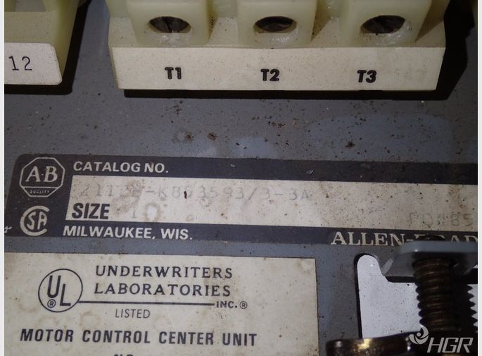 Allen Bradley Motor Control Center Unit