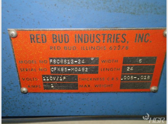 Rbired Bud Industries Straightener  Shear  Feeder