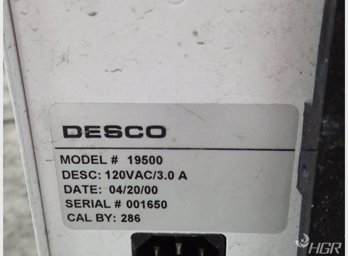Desco Bench Top Ionizer