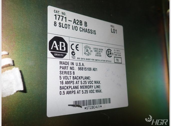 Allen Bradley 8 Slot Io Chassis Rack