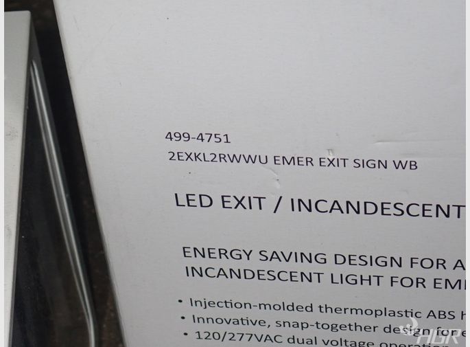  Emergency Exit Light Fixture
