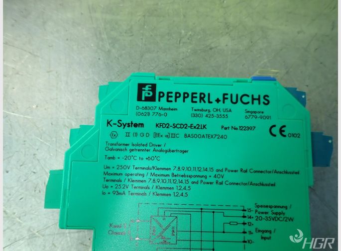 Pepperl  Fuchs Pepperl  Fuchs Kfd2scd2ex2lk Safety Barrier Module
