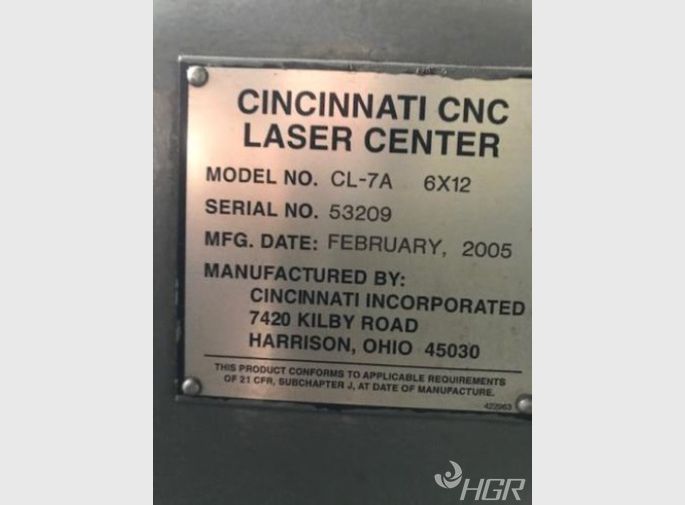 Cincinnati Cincinnati Cl7a Cnc Laser