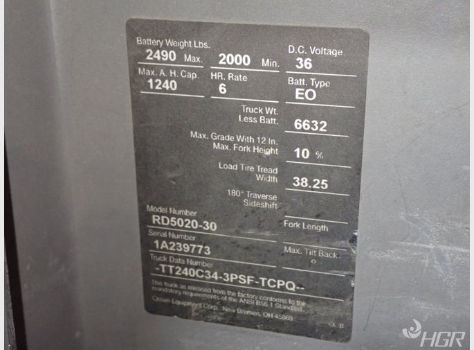 Crown Electric Straddle Lift