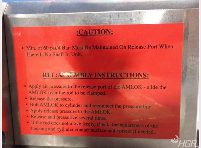 Amlok Pnuematic Rod Lock