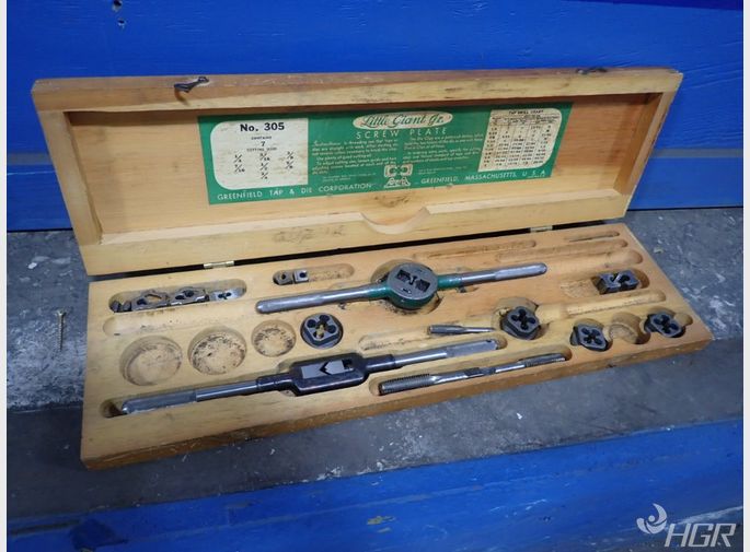 Greenfield Tap  Die Setlittle Giant Jr Tap And Die Setscrew Plate