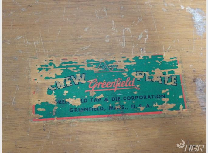Greenfield Tap  Die Setlittle Giant Jr Tap And Die Setscrew Plate