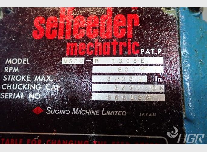 Sugino Machine Sugino Machine Selfeeder 4head Drill Tap Machine