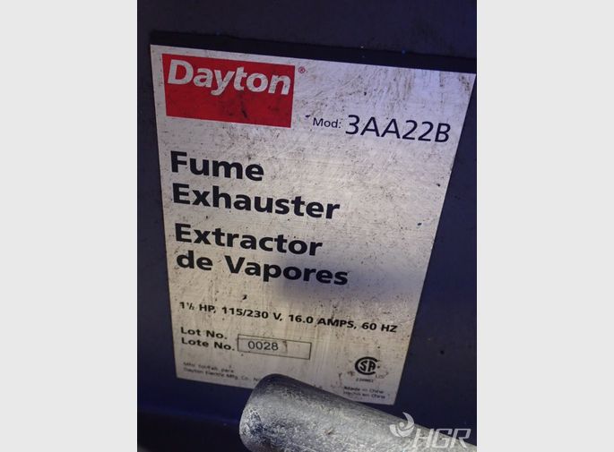 Used Dayton Fume Exhaust HGR Industrial Surplus