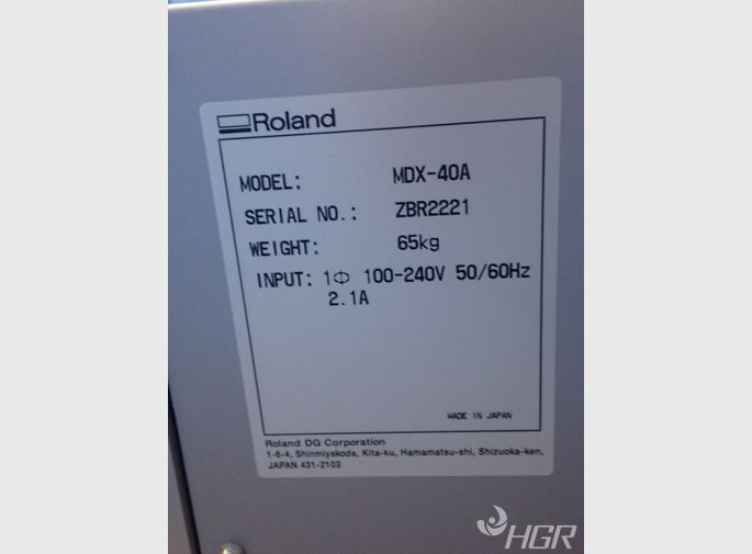 Roland Roland Mdx40a 3d Milling Machine
