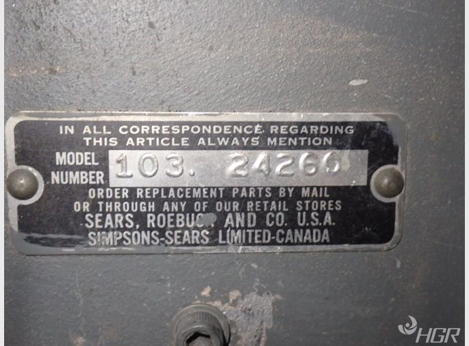 Sears Roebuck  Co Vertical Band Saw