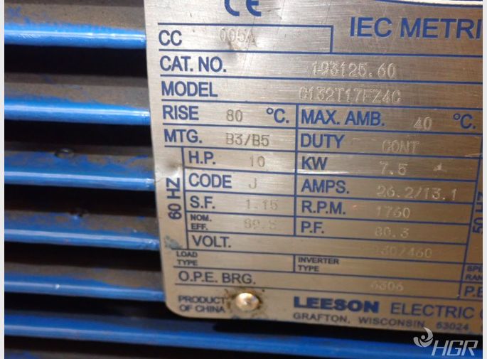 Used Leeson Iec Metric Motor 