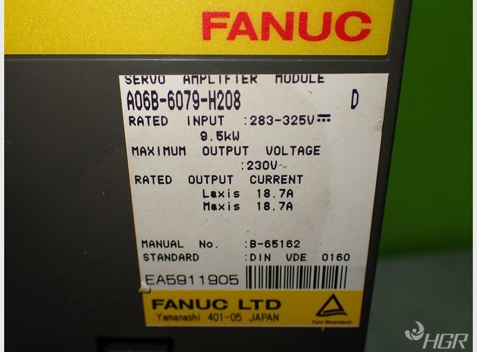 Fanuc Fanuc A06b6079h208 Servo Amplifier Drive Unit