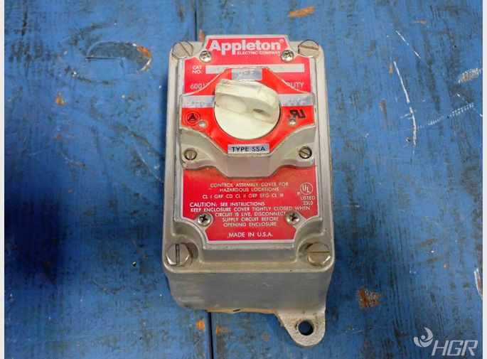 Appleton Electric Co Control Assembly Cover For Hazardous Locations
