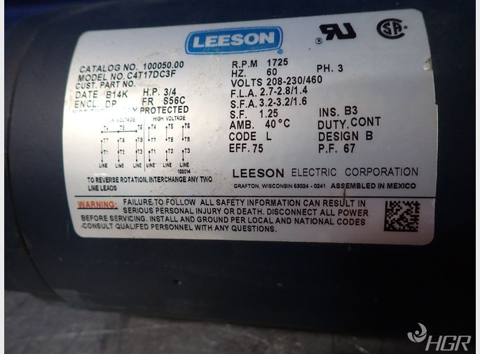 Used Leeson Motor | HGR Industrial Surplus