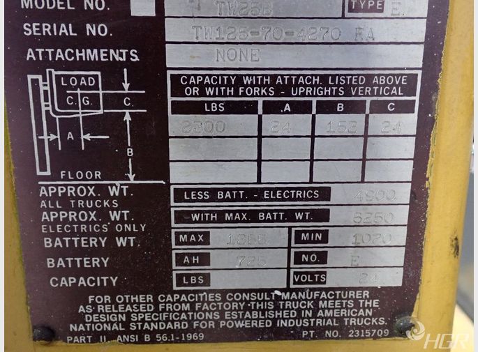 Clark Electric Forklift