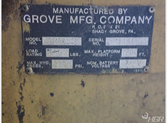 Grove Mfg Man Lift