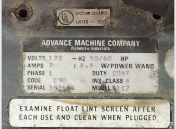 Advance Carpet Extractor