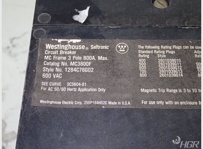 Westinghouse Circuit Breaker