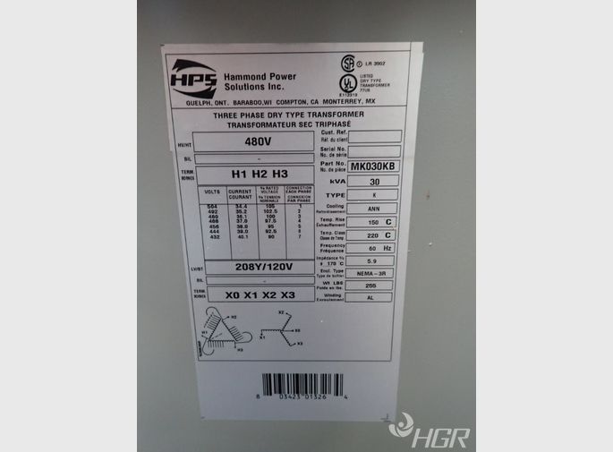 Hammond Power Solutions Transformer