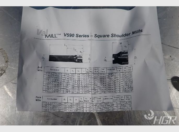 Val Mil Square Shoulder Mill Parts Kit