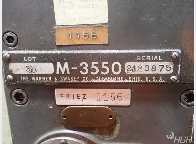 Warner  Swasey Warner  Swasey 4am3550 Turret Lathe