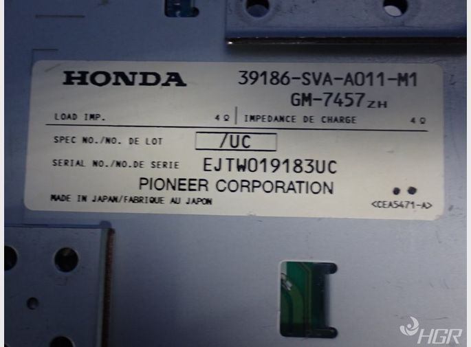 Honda Radio Amplifier