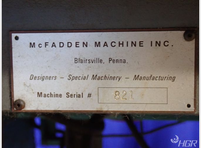 Mcfadden Machine Cap Machine