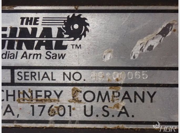 The Original Radial Arm Saw